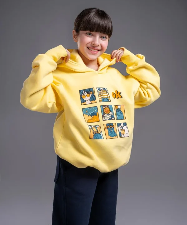 هودی دخترانه انگشتی چاپ anime - پوشاک ملورینا