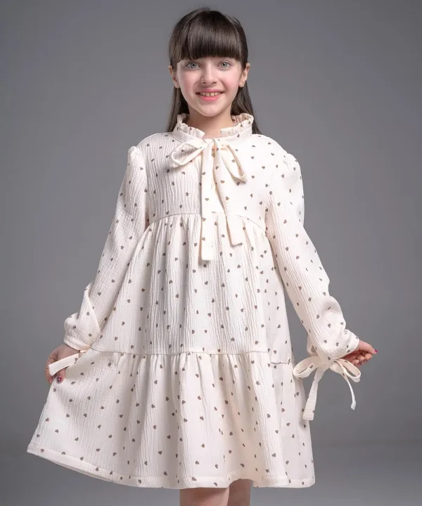 پیراهن موسلین قلبی - پوشاک ملورینا