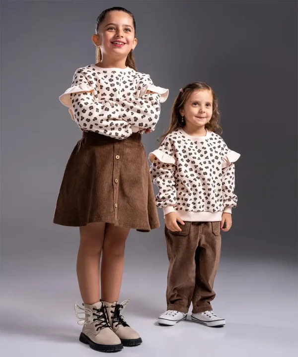 بلوز پلنگی چیندار - پوشاک ملورینا