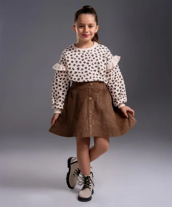 بلوز پلنگی چیندار - پوشاک ملورینا