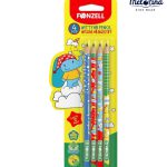 مداد گرافیتی کارتونی فونزل 4 عددی - پوشاک ملورینا