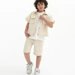 ژیله و شلوارک کتان - پوشاک ملورینا