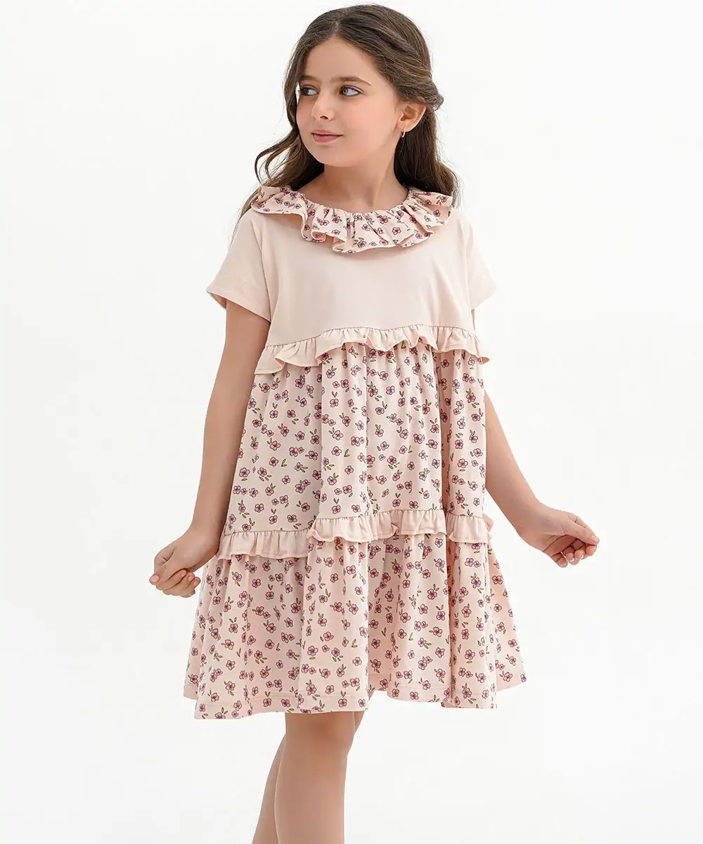 پیراهن آمبر شکوفه - پوشاک ملورینا