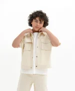 ژیله و شلوارک کتان - پوشاک ملورینا