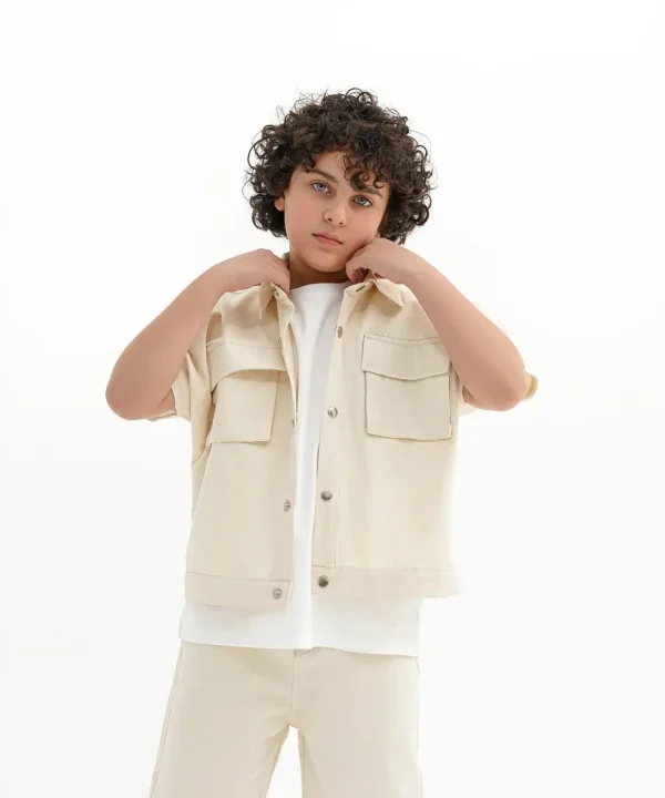 ژیله و شلوارک کتان - پوشاک ملورینا