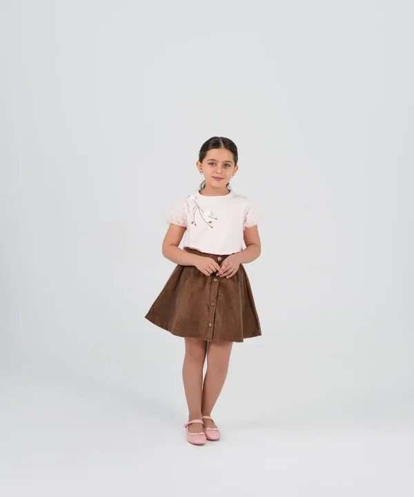 تیشرت اپلیکه شکوفه - پوشاک ملورینا