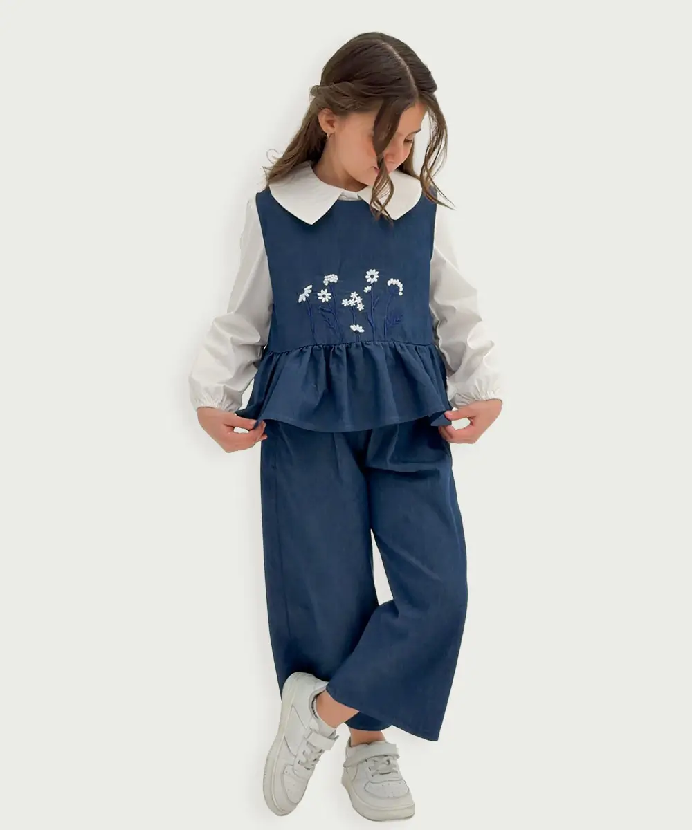 ست ژیله و شلوار تنسل - پوشاک ملورینا