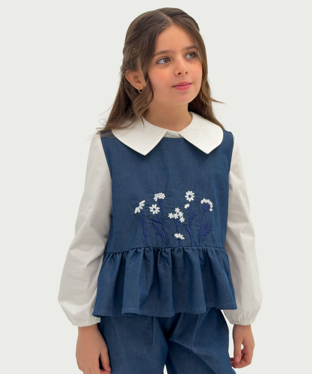 شومیز بیسیک یقه خرگوشی - پوشاک ملورینا